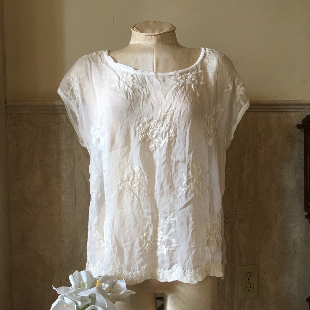 Sheer Floral Top